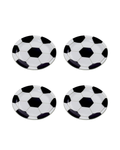 Kit de 4 Pratos de Sobremesa Bola de Futebol