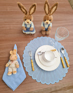 Kit Casal de Porta Guardanapos de Coelhos - 2 Lugares