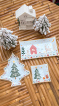 Kit 3 Petisqueiras e Travessas de Natal