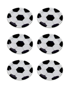 Kit de 6 Pratos de Sobremesa Bola de Futebol