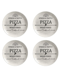 Conjunto com 4 Pratos Rasos de Pizza