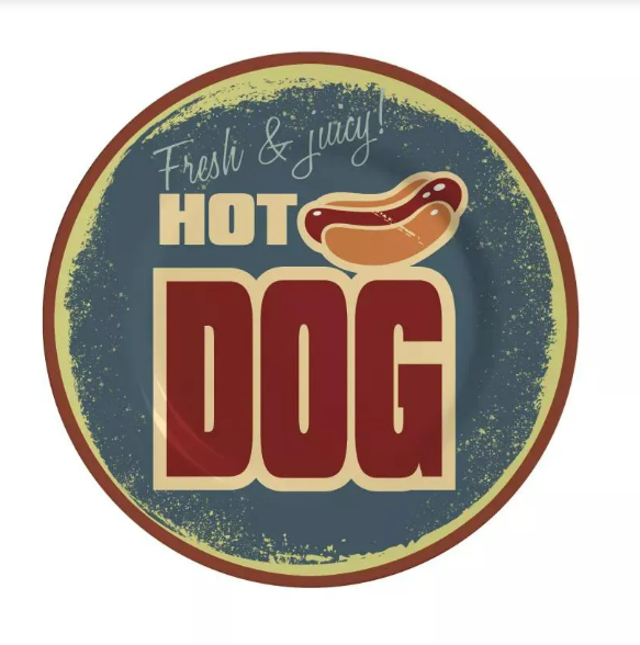 Prato de sobremesa Hot Dog