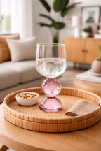 Taça Bubble Meia Lua Rosa