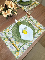 Lugar Americano Floral Siciliano
