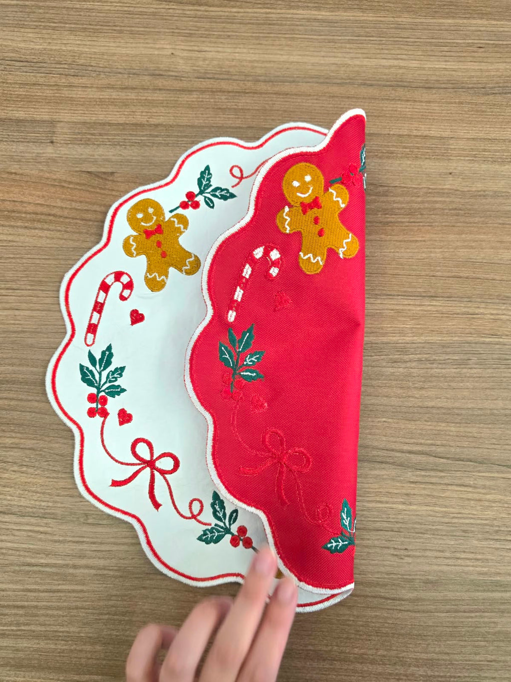 Lugar Americano Gingerbread - Dupla Face