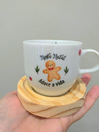 Conjunto com 4 Xícaras Gingerbread