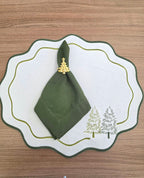Porta Guardanapo Pinheiro Dourado