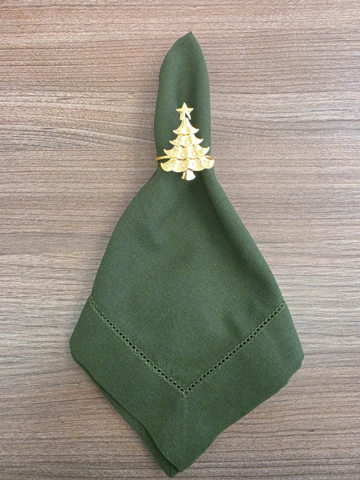 Porta Guardanapo Pinheiro Dourado